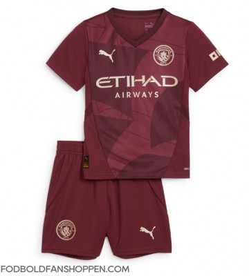 Manchester City Erling Haaland #9 Tredjetrøje Børn 2024-25 Kortærmet (+ Korte bukser)
